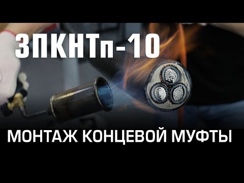 Видео: Монтаж концевой муфты 3ПКНТп-10 (КВТ)