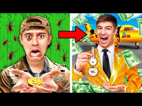 Видео: Жизнь от БОМЖА до МИЛЛИАРДЕРА !