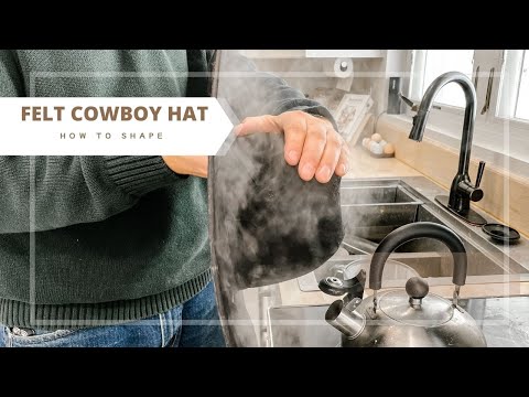Видео: Как придать форму фетровой ковбойской шляпе