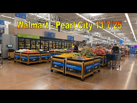 Видео: Walmart 7 ноября 2025 года в Перл-Сити, Оаху, Оаху