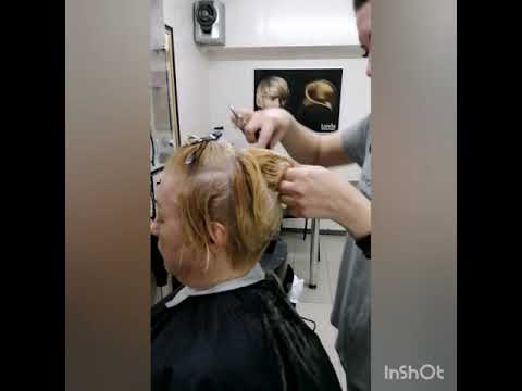 Видео: Как стричь каре на ножке.