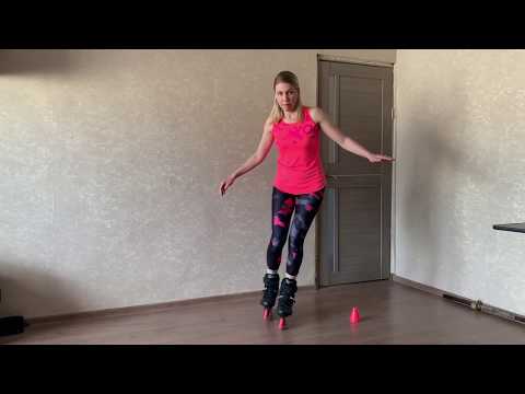 Видео: Учим перебежку на роликах дома