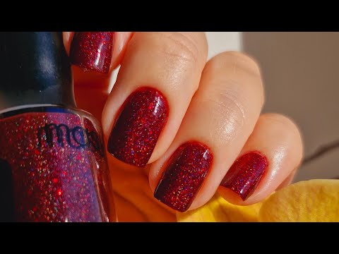 Видео: Стильный маникюр на короткие ногти 💅 Победа в конкурсе 🥳 Masura Гранат ❤️‍🔥