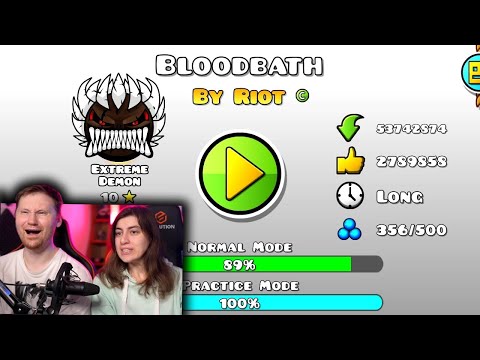 Видео: Bloodbath, но его УЛУЧШИЛИ игроки || Geometry Dash | РЕАКЦИЯ на Titan Channel