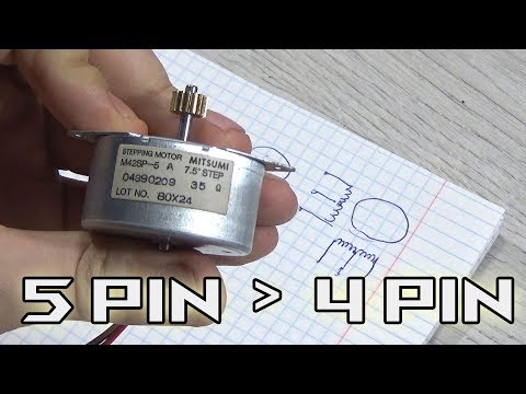Видео: Переделка шагового двигателя в обычный биполярный