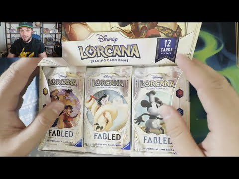Видео: Открытие коробки с бустерами Lorcana Fabled, набор чемпионских призов!!!