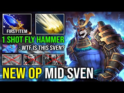 Видео: WTF OP MID SUPERMAN Первый предмет Scepter Solo Mid Sven 1 Shot Flying Hammer Dota 2