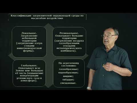 Видео: Жекеев М.К. - 10.Классификация загрязнителей окружающей среды