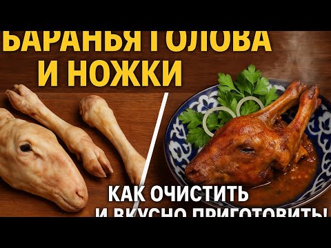 Видео: Как приготовить баранью голову и ножки | Уникальный рецепт с пошаговой чисткой