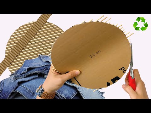 Видео: Не выбрасывайте старые джинсы! ♻️ Сделала декор, лучше любого магазинного 😍