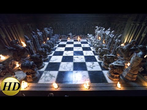 Видео: Шахматная партия Рона Уизли. Гарри Поттер и философский камень.