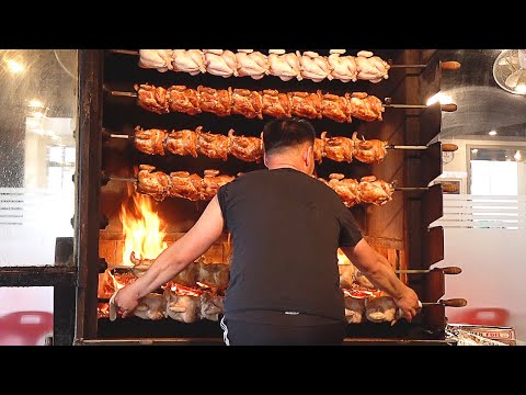 Видео: здорово! дубовые дрова целая курица - Корейская еда