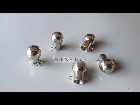 Видео: 🌕 Моющая головка нержавеющая стационарная под шплинт | TRiNOX 🔴 #aisi304