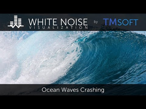 Видео: Ocean Waves Crashing - 1 час расслабляющего звука сна с заставкой на темном экране