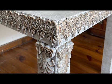 Видео: Редизайн столика Икея.Имитация старого камня.#переделкамебели #furnituremaking