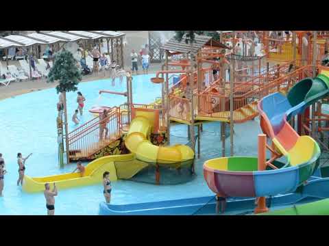 Видео: АКВАПАРК "У ЛУКОМОРЬЯ". WATER PARK "THERE STANDS".