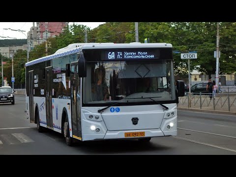 Видео: ЛиАЗ 5292.65 ВЕ 092 64 Маршрут №6А город Саратов 