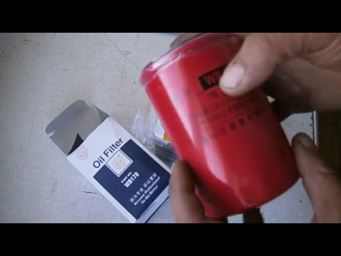 Видео: масляный фильтр для мини трактора DW 244 AT