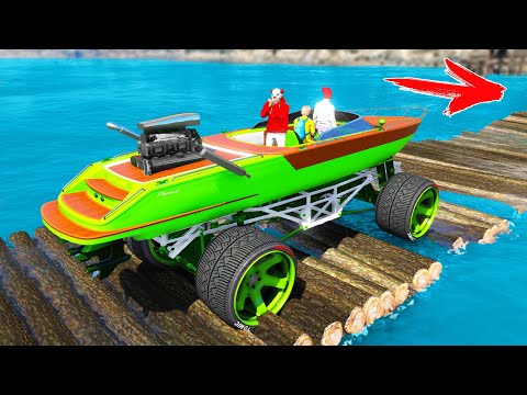 Видео: КАК ДАЛЕКО СМОЖЕТ ЧИТ МОНСТР ТРАК ПРОЕХАТЬ ПО МОСТУ ИЗ БРЁВЕН? ЭКСПЕРИМЕНТЫ ГТА 5