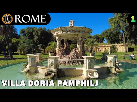 Видео: Рим Италия ➧ Вилла Дориа Памфили (1) ➧ Экскурсия с гидом [4K Ultra HD]