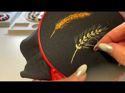 Видео: Вишивка колоска/ Урок 13/другий спосіб