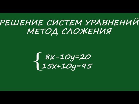 Видео: Решение систем уравнений методом сложения