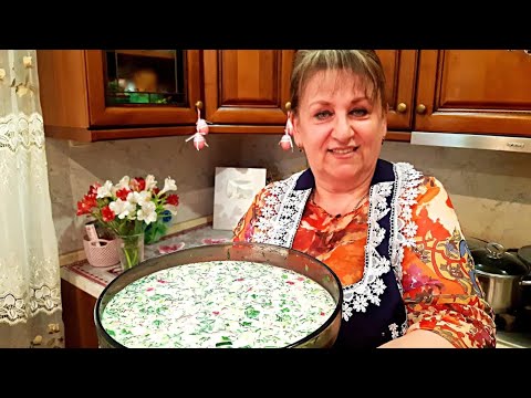 Видео: Всё дело в заправке! Шикарная окрошка на всё лето! Ну очень вкусная окрошка!