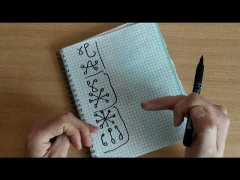 Видео: Парные связки глифов Соломона /Практика мастера Иррэ