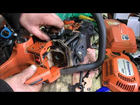 Видео: Бензопила Хускварна 137!!!Что-бы могло сломаться в пиле даже если ей не пилишь?!