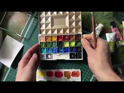 Видео: Гуашь и как я ее носила на пленэр!