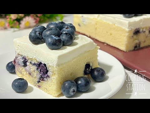 Видео: Простой рецепт черничного торта | Легкий и воздушный бисквит с глазурью из взбитых сливок