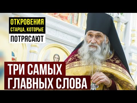 Видео: Старец Илий назвал три слова, которые меняют духовную реальность