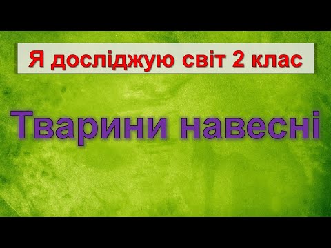 Видео: Тварини навесні (Я досліджую світ 2 клас)