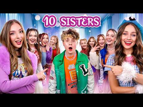 Видео: Мои Родители Удочерили 10 Сестер! Девушки Контролируют Парня Целый День