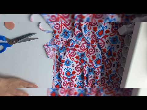 Видео: 50 размер көкірек бүрме көйлектің пішілуі.