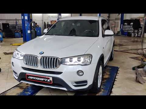 Видео: Чип-тюнинг BMW F25 X3 2.0TD B47 190hp DPF EGR VSA off Даунпайп