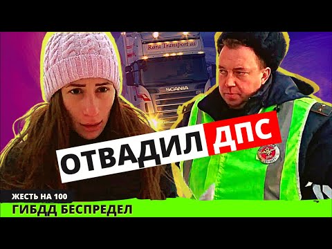 Видео: Дальнобойщик отвадил ДПС и транспортников как щенков