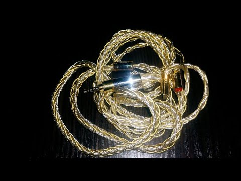 Видео: Xinhs D29 – 8-жильный гибридный кабель! Серебро + позолоченная медь! Пространство + детали...