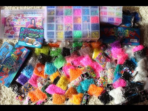 Видео: ОБЗОР РЕЗИНОК! Распаковываем огромную посылку резинок RAINBOW LOOM
