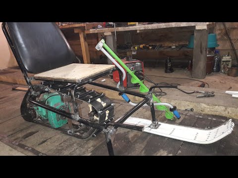 Видео: САМОДЕЛЬНЫЙ СНЕГОХОД ИЗ БЕНЗОПИЛЫ УРАЛ  ч.4 / Рама, сиденье и лыжи.