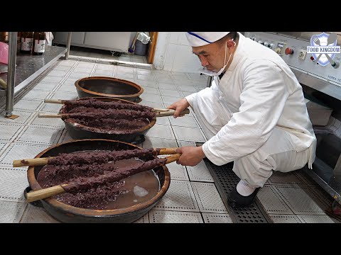 Видео: Рецепт хлебного мастера! Массовое производство корейского ячменного хлеба с красной фасолью