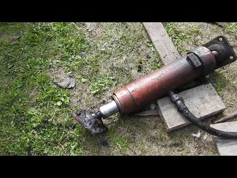 Видео: гидроцилиндр. замена штока в трёхштоковом цилиндре.