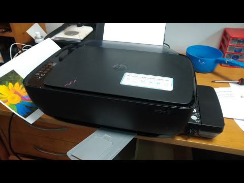 Видео: МФУ HP GT 5820 Прокачка краски в ручную.