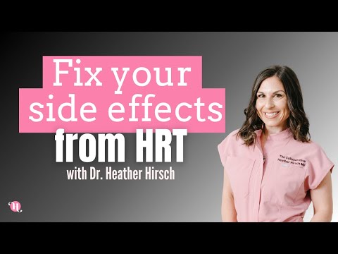 Видео: Три распространенных побочных эффекта после начала заместительной гормональной терапии и как их у...