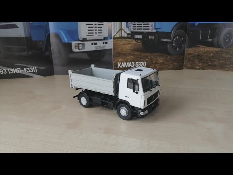 Видео: Обзор модели Маз-5550, масштаб 1:43, "Автоистория".