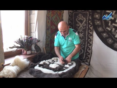 Видео: Ремесла - Мастер по изготовлению войлочных ковров Амин Узденов (14.10.2016)