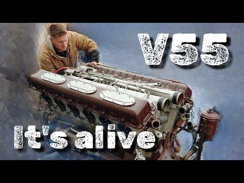Видео: Новый двигатель для танка Т62 / советский В55.
