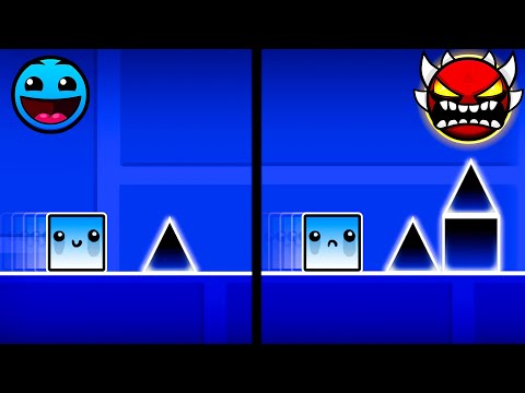 Видео: Geometry Dash, но все уровни УСЛОЖНИЛИСЬ