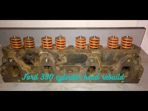 Видео: Обновление головки блока цилиндров Ford 390