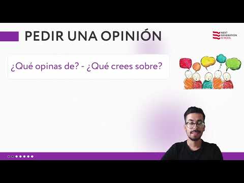 Видео: Лекция 94 Как выразить мнение на испанском со Стивеном Норьега, учителем испанского языка